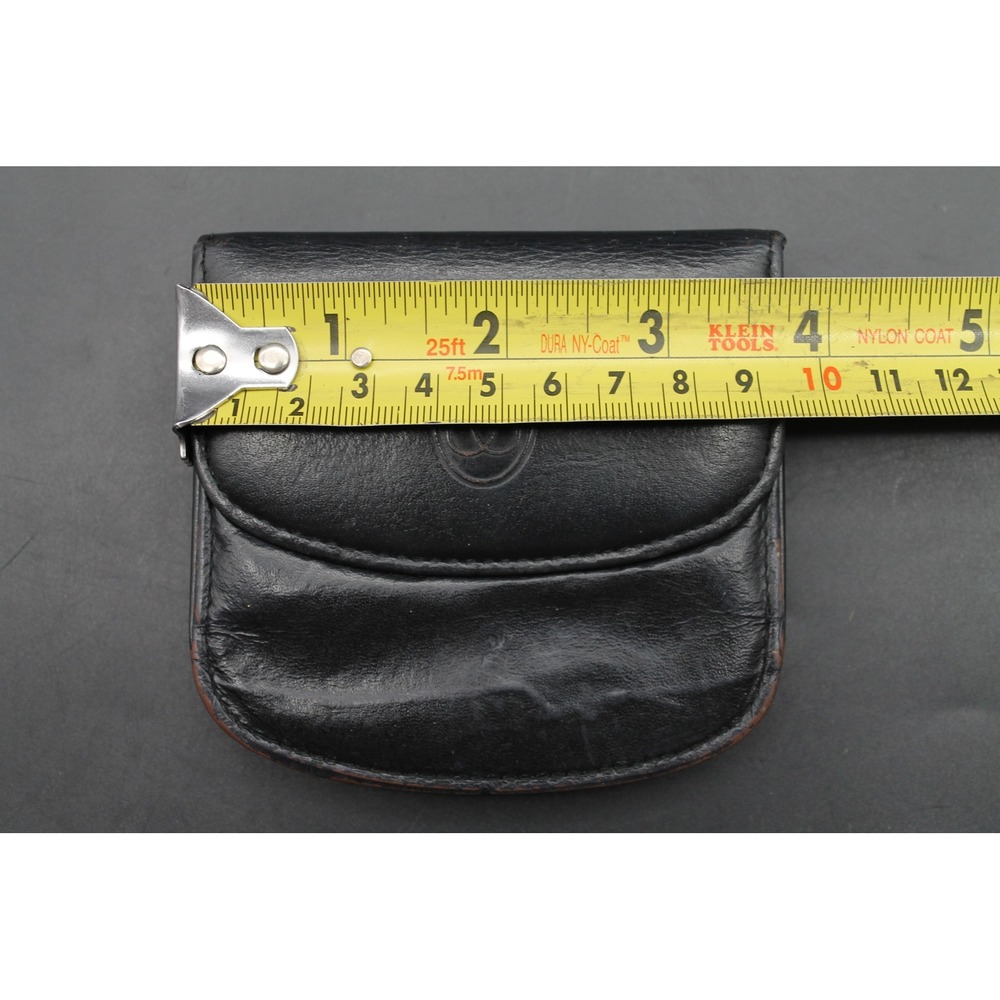 Vintage Buxton Black Leather Coin Purse Wallet Snap Card Holder Retro - Picture 11 of 13